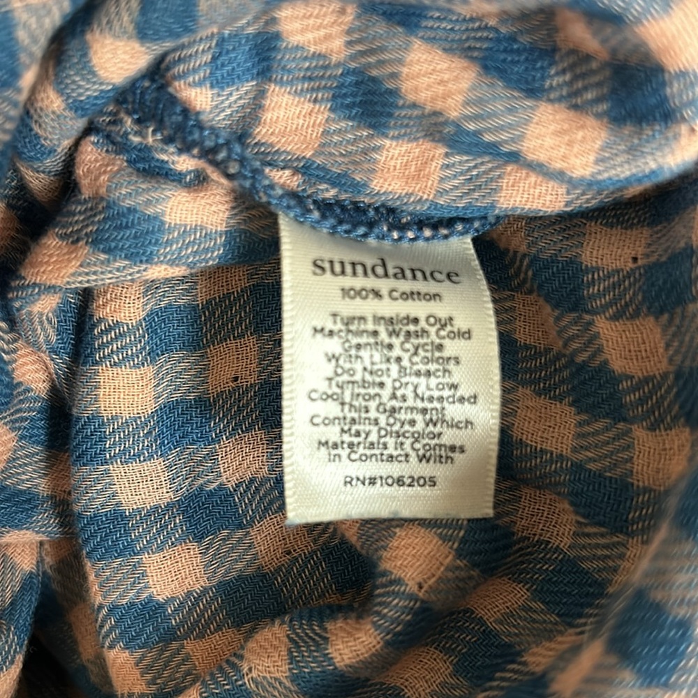 Sundance Plaid Button-Down Shirt in Pink, Blue & Yellow - Picture 7 of 8